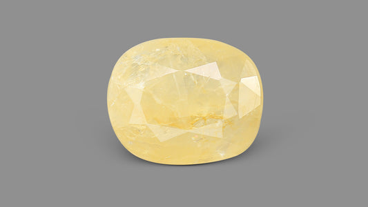 Natural Yellow Sapphire (Pukhraj) 7.63 Carats / 8.38 Ratti