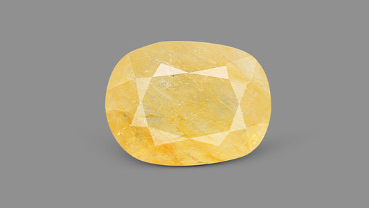 Natural Yellow Sapphire (Pukhraj) 6.62 Carats / 7.27 Ratti