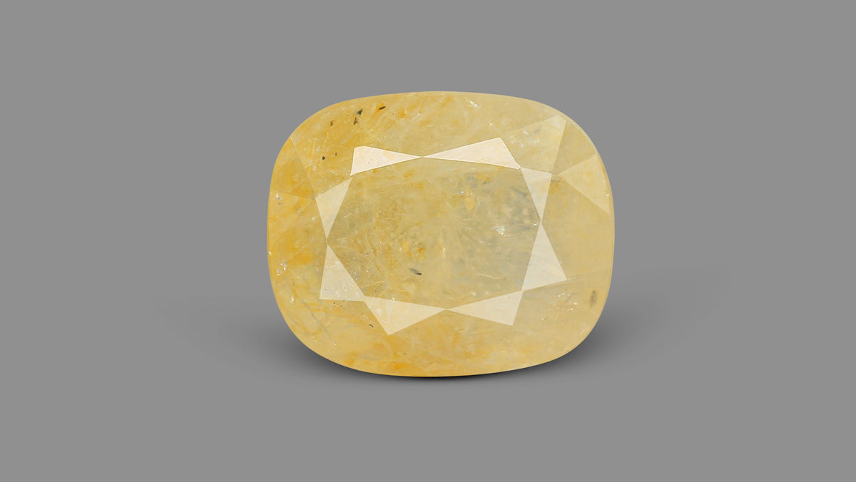 Natural Yellow Sapphire (Pukhraj) 12.48 Carats / 13.71 Ratti