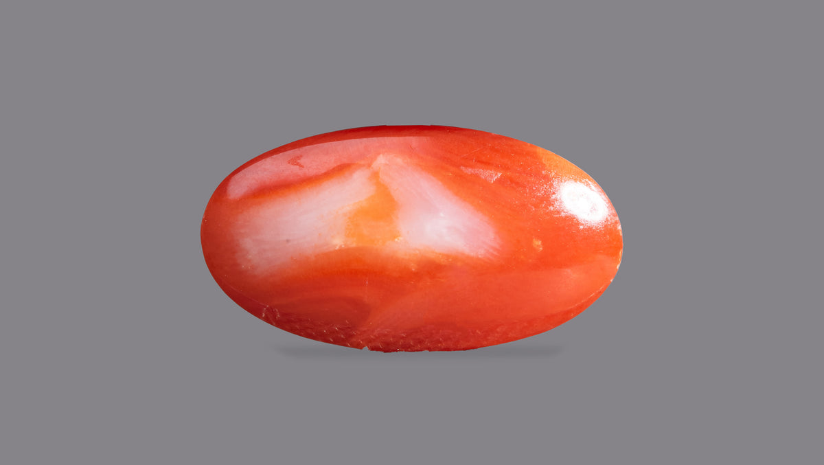 Japanese Red Coral (Moonga) 5.72 Carats / 6.29 Ratti