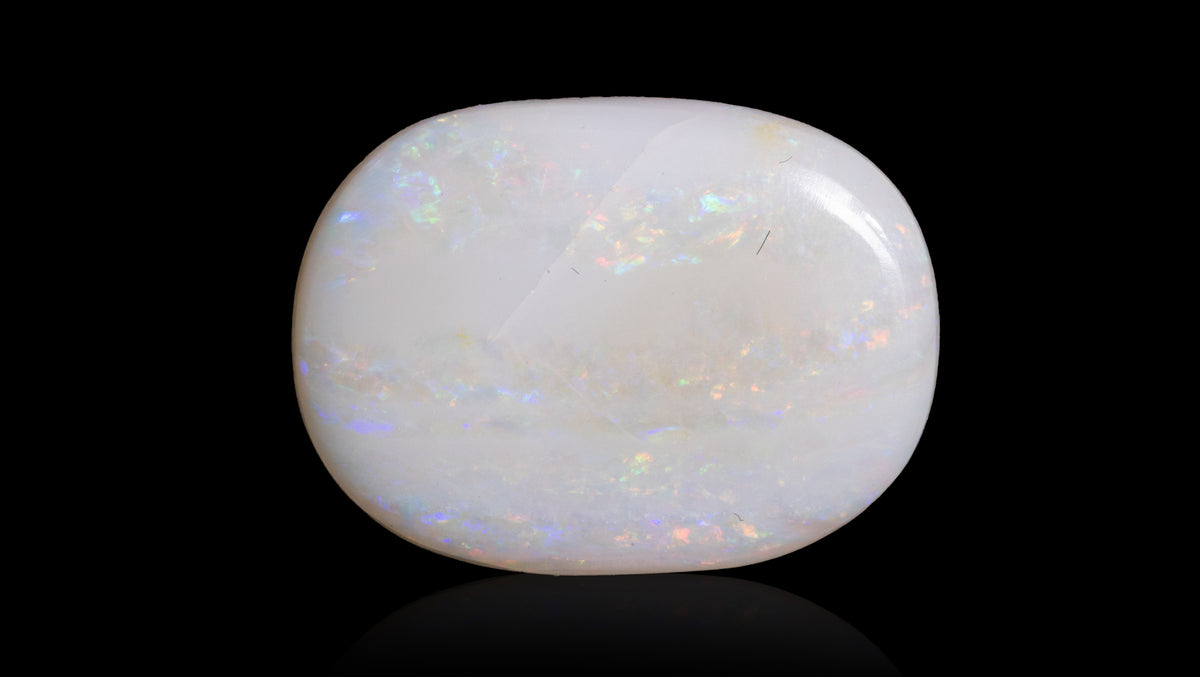White Opal With Fire 12.71 Carats / 13.97 Ratti