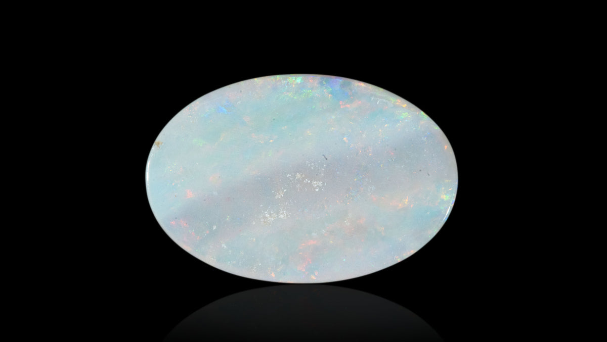 White Opal With Fire 6.53 Carats / 7.18 Ratti
