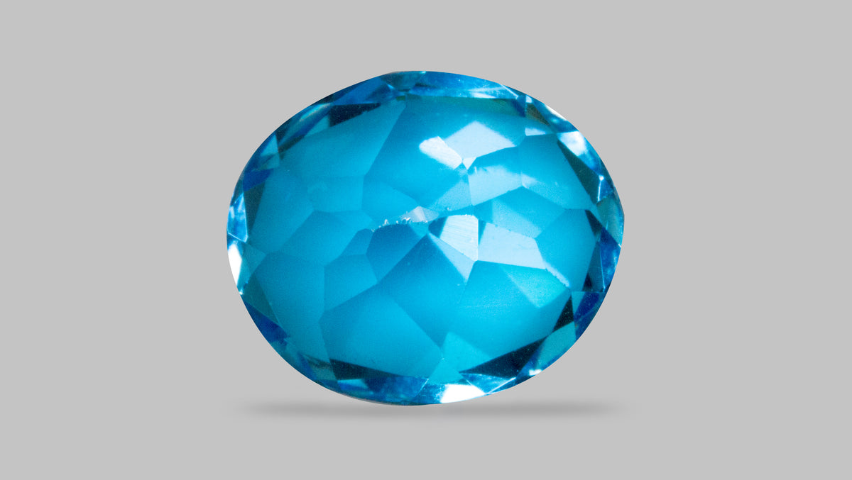 Natural Blue Topaz 6.77 Carats / 7.44 Ratti