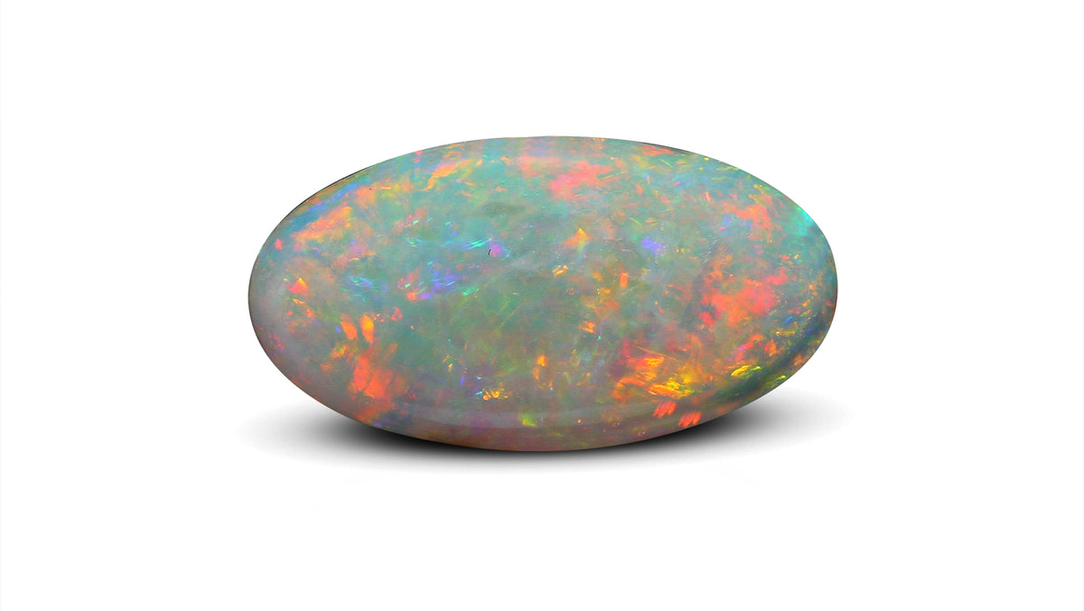 White Opal With Fire 4.26 Carats / 4.68 Ratti