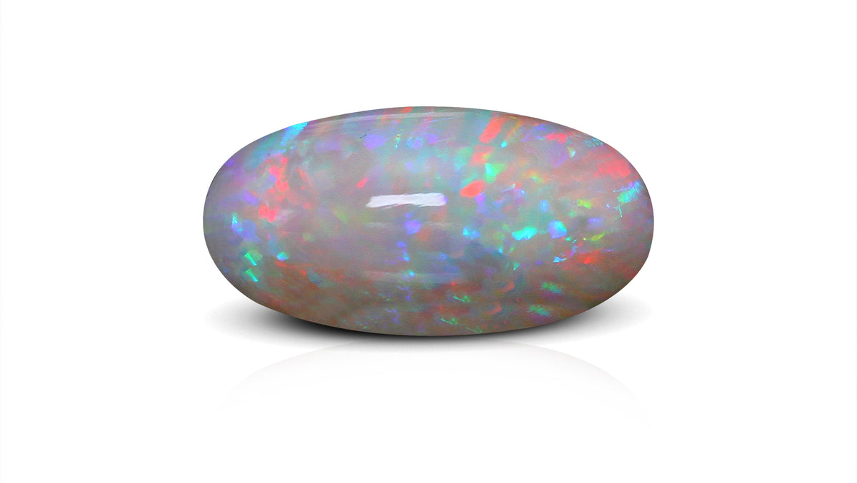 White Opal With Fire 5.67 Carats / 6.23 Ratti