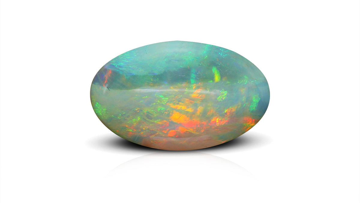 White Opal With Fire 7.16 Carats / 7.87 Ratti
