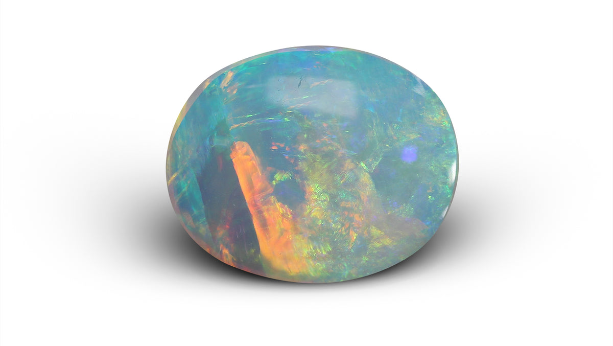 White Opal With Fire 5.72 Carats / 6.29 Ratti
