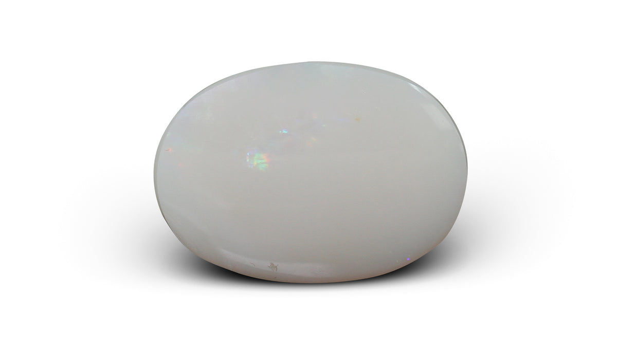 White Opal With Fire 13.69 Carats / 15.04 Ratti