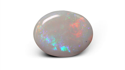 White Opal With Fire 17.92 Carats / 19.69 Ratti
