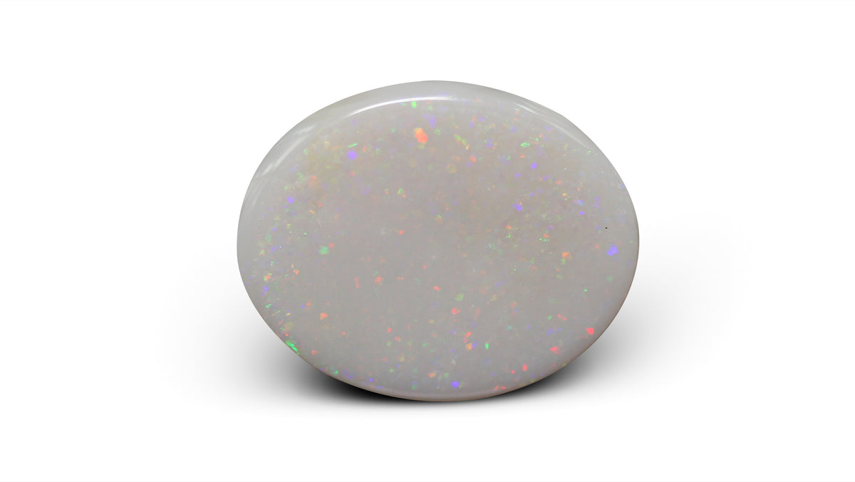 White Opal With Fire 29.19 Carats / 32.08 Ratti
