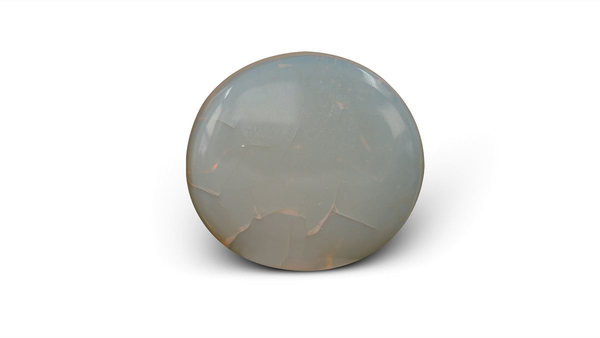 White Opal With Fire 14.17 Carats / 15.57 Ratti