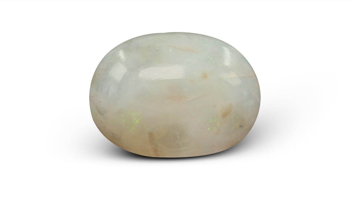 White Opal With Fire 11.52 Carats / 12.66 Ratti