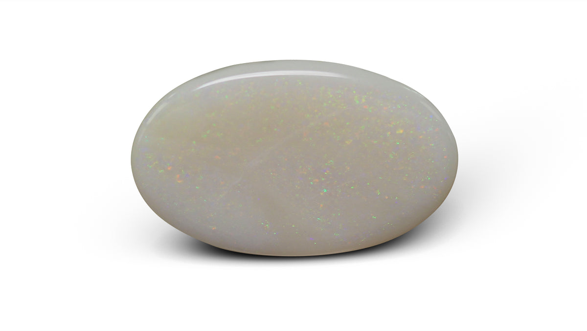 White Opal With Fire 19.26 Carats / 21.16 Ratti