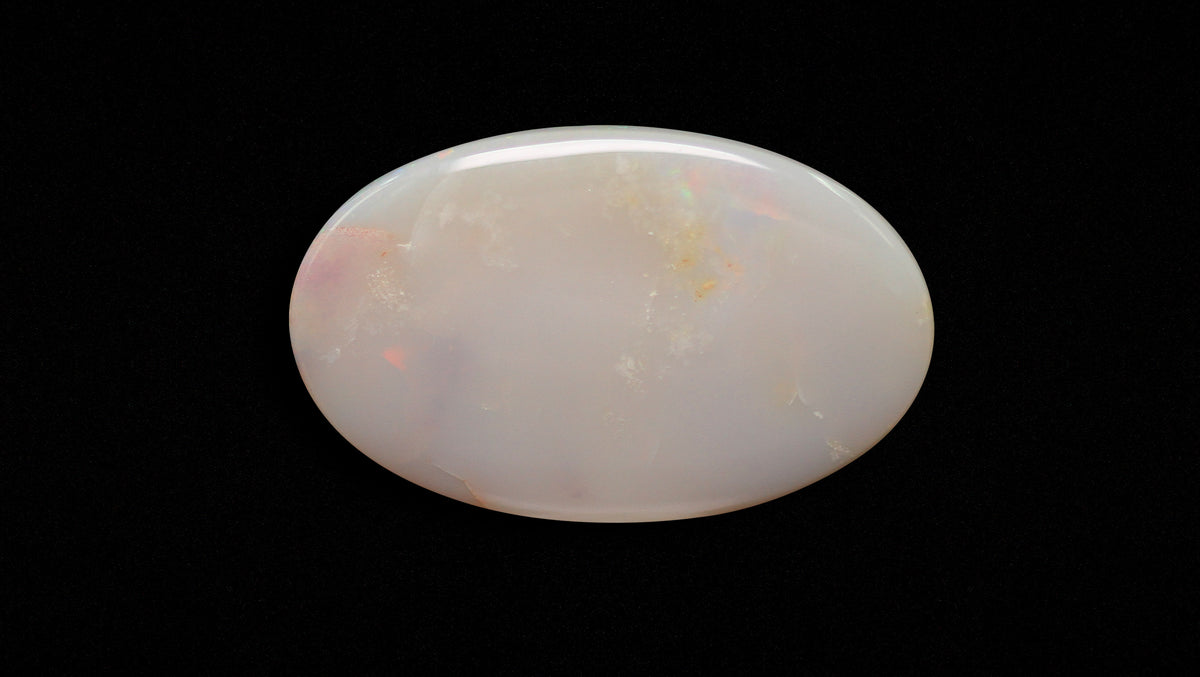 White Opal With Fire 17.46 Carats / 19.19 Ratti