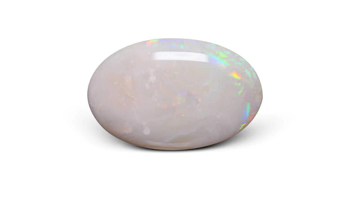 White Opal With Fire 20.23 Carats / 22.23 Ratti