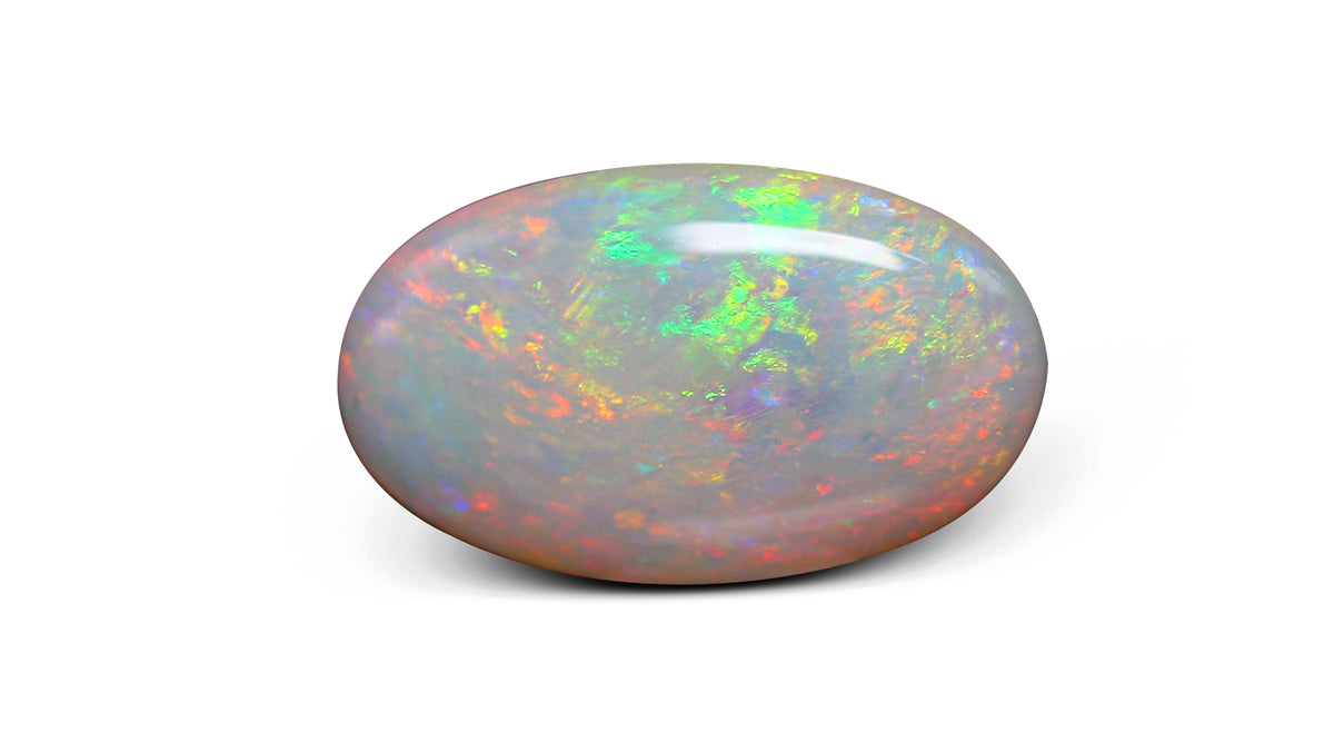 White Opal With Fire 5.49 Carats / 6.1 Ratti