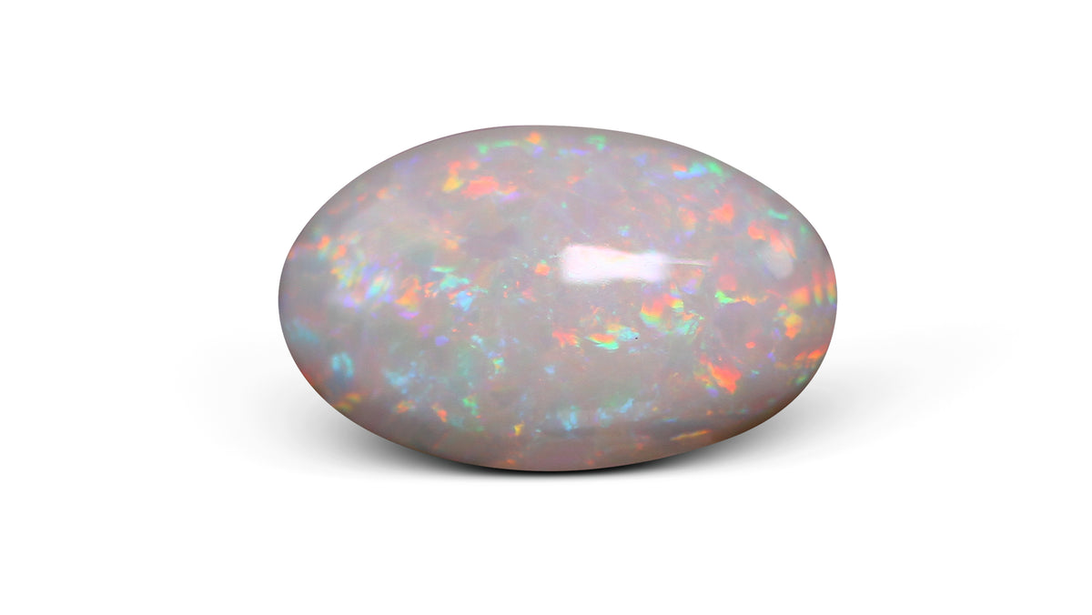 White Opal With Fire 6.19 Carats / 6.88 Ratti