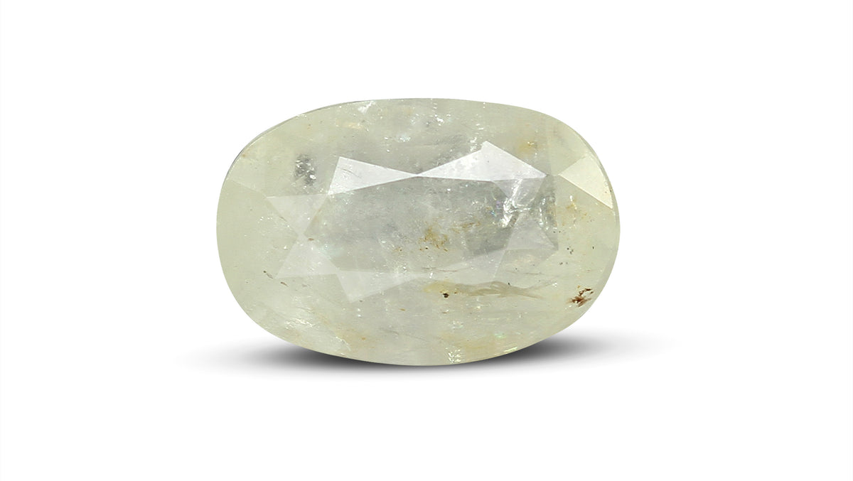 Natural White Sapphire 6.21 Carats / 6.82 Ratti