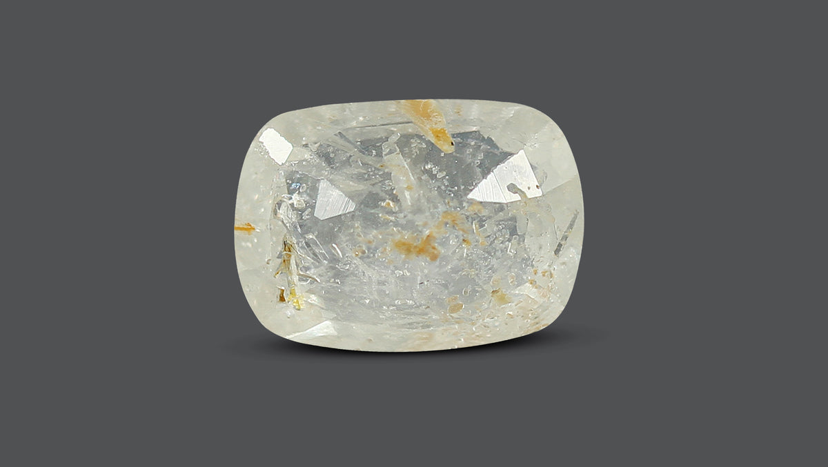 Natural White Sapphire 5.47 Carats / 6.01 Ratti