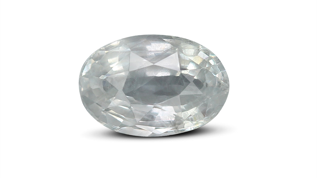 Natural White Sapphire 5.20 Carats / 5.71 Ratti