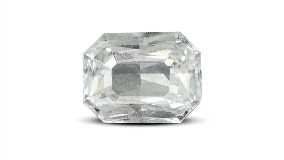 Natural White Sapphire 8.67 Carats / 9.53 Ratti
