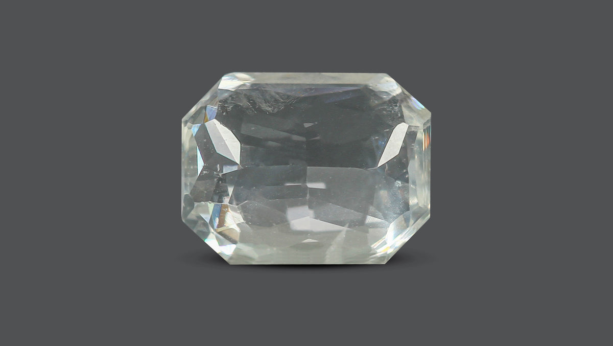 Natural White Sapphire 6.95 Carats / 7.64 Ratti