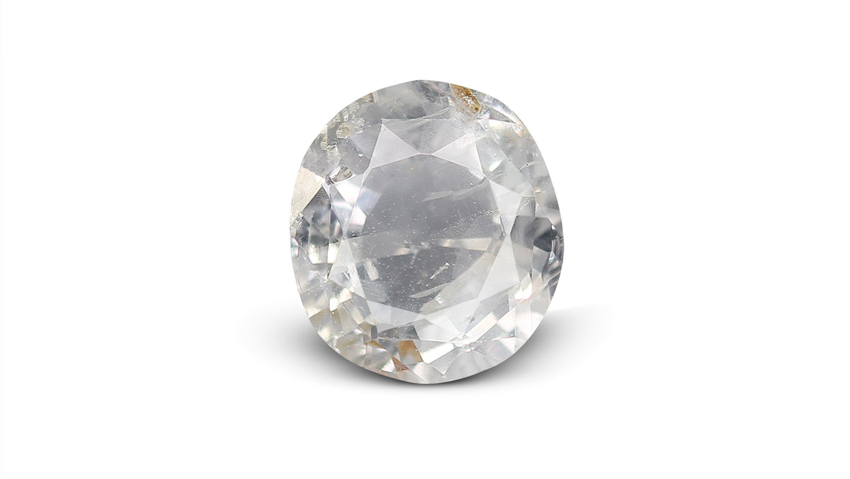 Natural White Sapphire 5.16 Carats / 5.67 Ratti