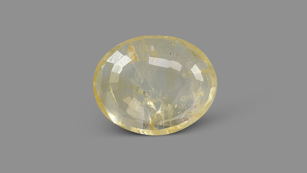 Natural Yellow Sapphire 5.67 Carats / 6.23 Ratti