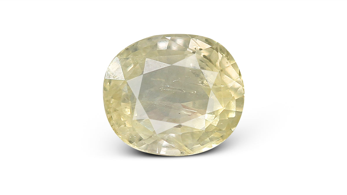 Natural Yellow Sapphire 3.29 Carats / 3.62 Ratti