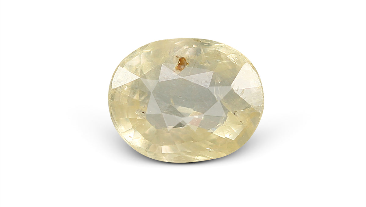 Natural Yellow Sapphire 6.13 Carats / 6.74 Ratti