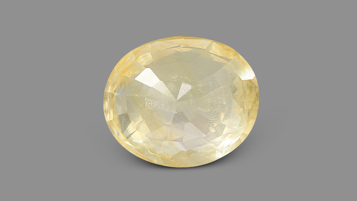 Natural Yellow Sapphire 7.54 Carats / 8.29 Ratti