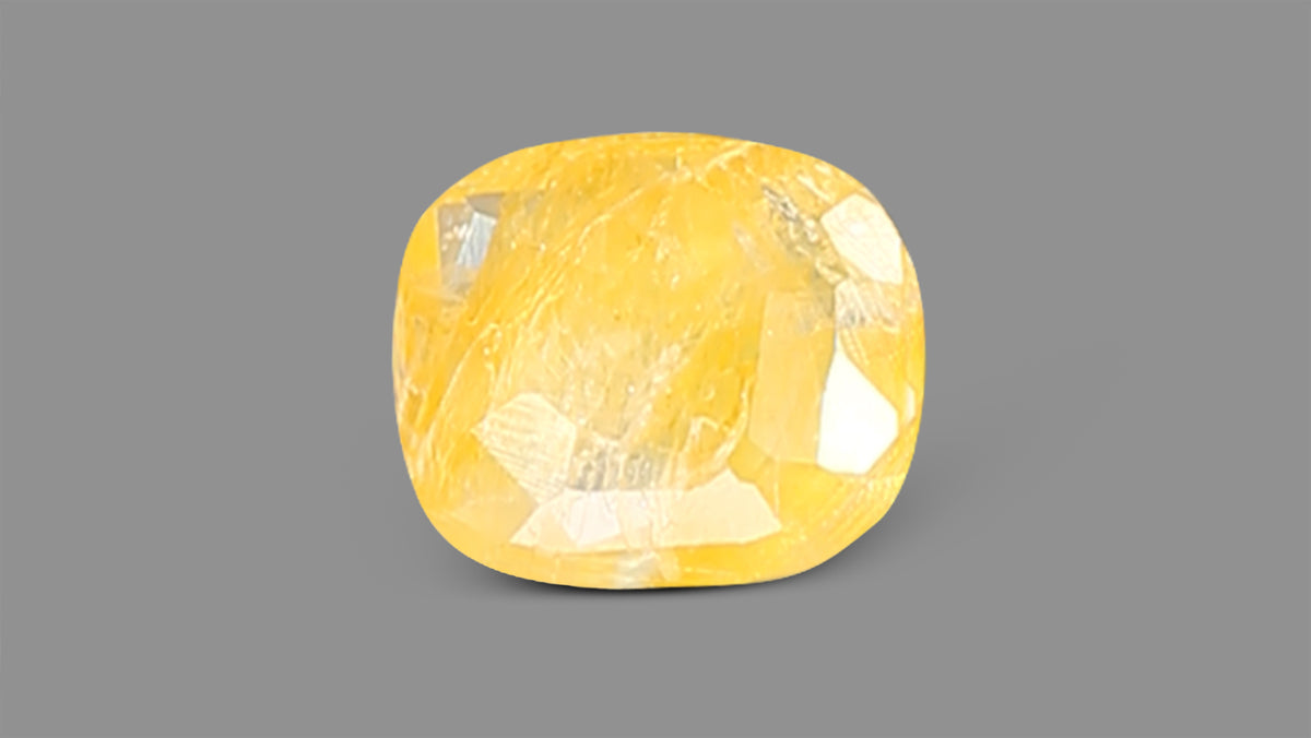 Natural Yellow Sapphire (Pukhraj) 9.14 Carats / 10.04 Ratti