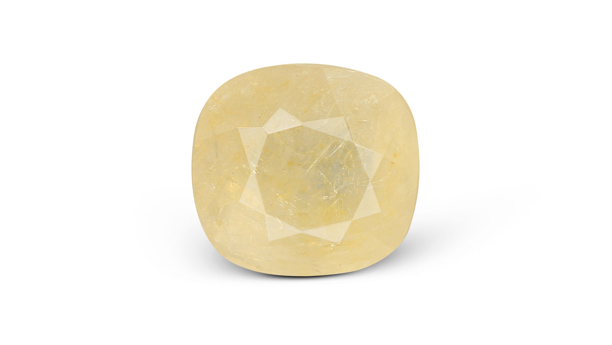 Natural Yellow Sapphire (Pukhraj) 8.41 Carats / 9.24 Ratti