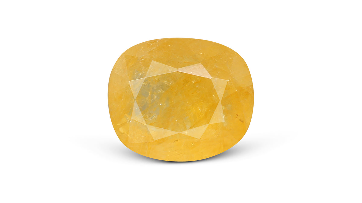 Natural Yellow Sapphire (Pukhraj) 8.08 Carats / 8.88 Ratti