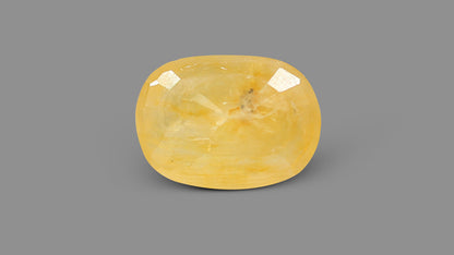 Natural Yellow Sapphire (Pukhraj) 6.38 Carats / 7.01 Ratti