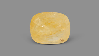 Natural Yellow Sapphire (Pukhraj) 6.61 Carats / 7.26 Ratti