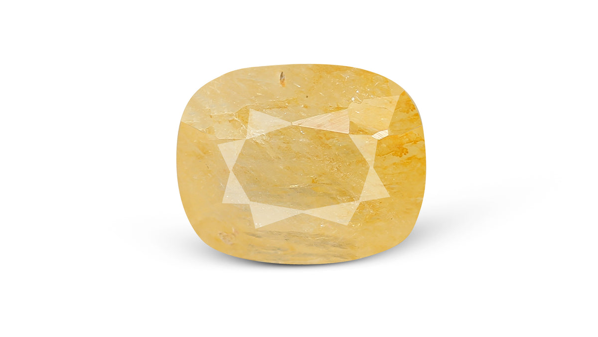 Natural Yellow Sapphire (Pukhraj) 6.61 Carats / 7.26 Ratti