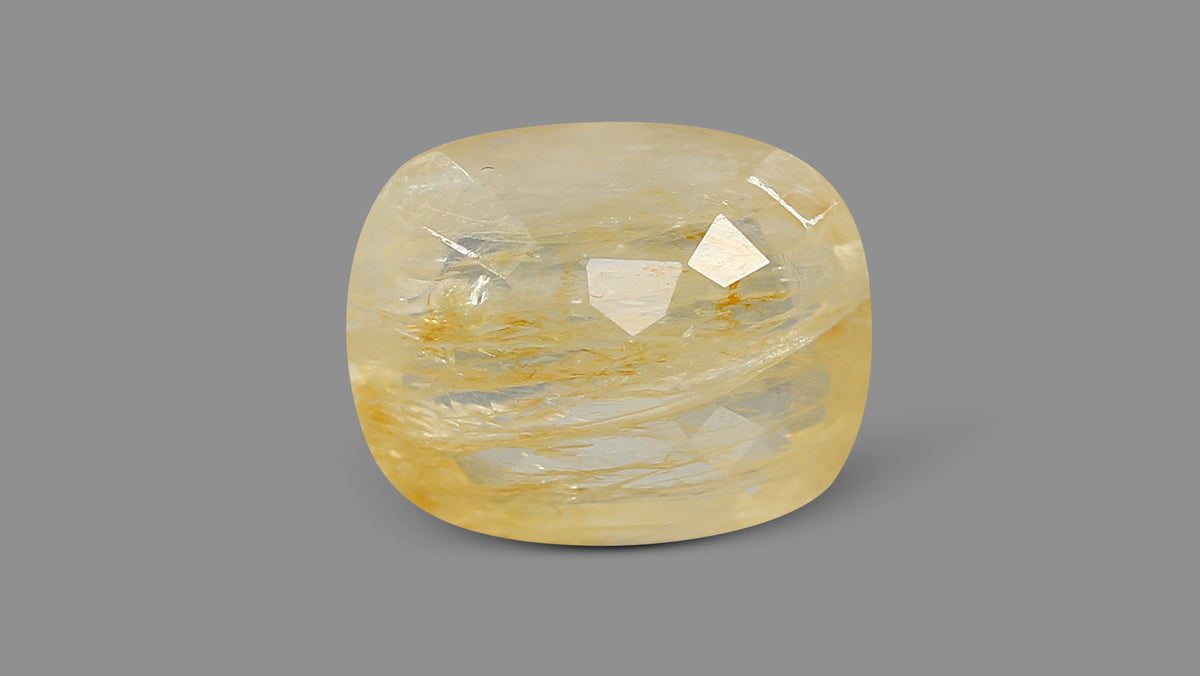 Natural Yellow Sapphire (Pukhraj) 6.30 Carats / 6.92 Ratti