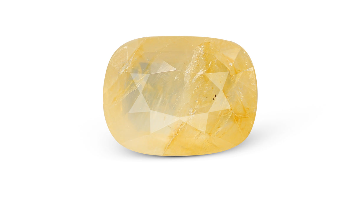 Natural Yellow Sapphire (Pukhraj) 6.39 Carats / 7.02 Ratti
