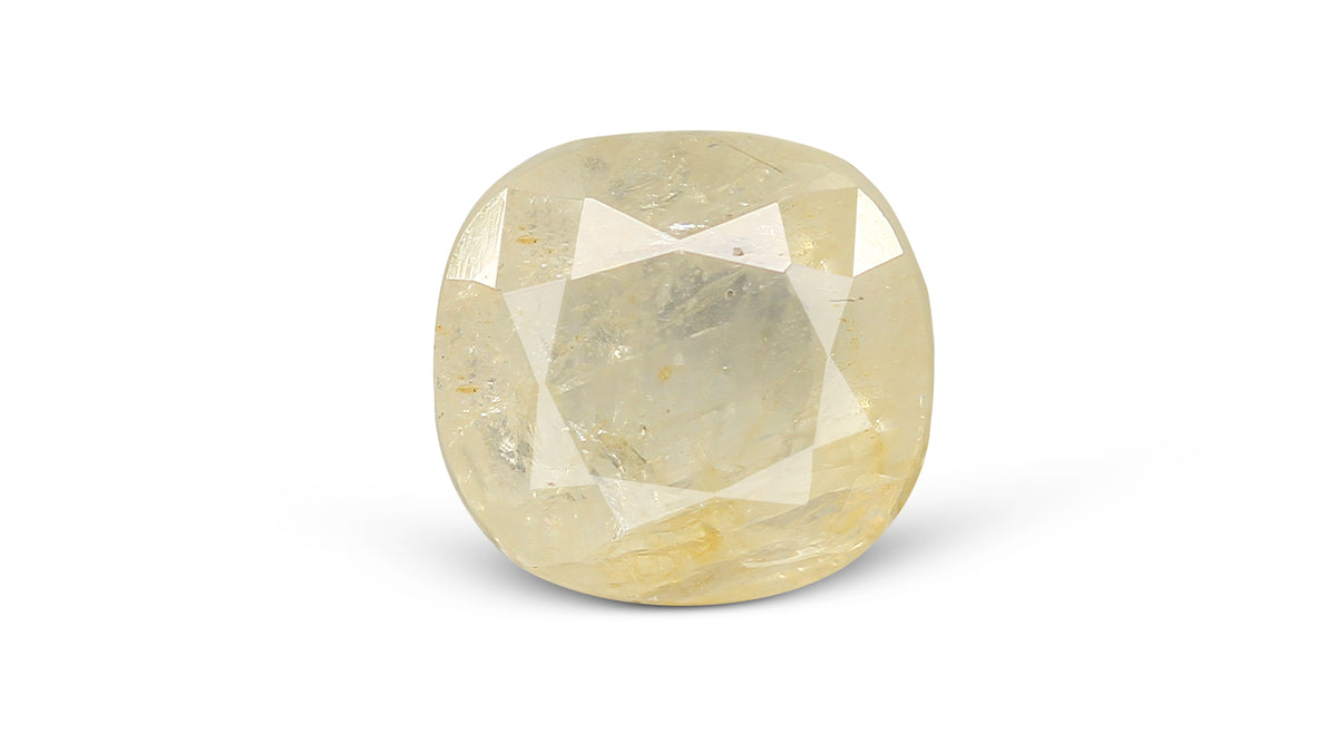 Natural Yellow Sapphire (Pukhraj) 6.41 Carats / 7.04 Ratti