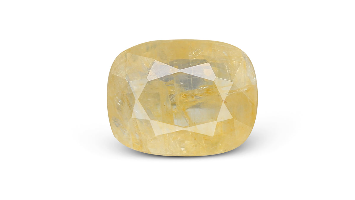 Natural Yellow Sapphire (Pukhraj) 6.43 Carats / 7.07 Ratti