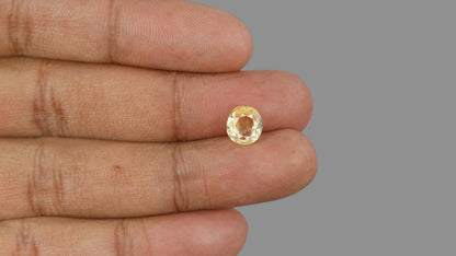 Natural Yellow Sapphire (Pukhraj) 3.28 Carats / 3.6 Ratti
