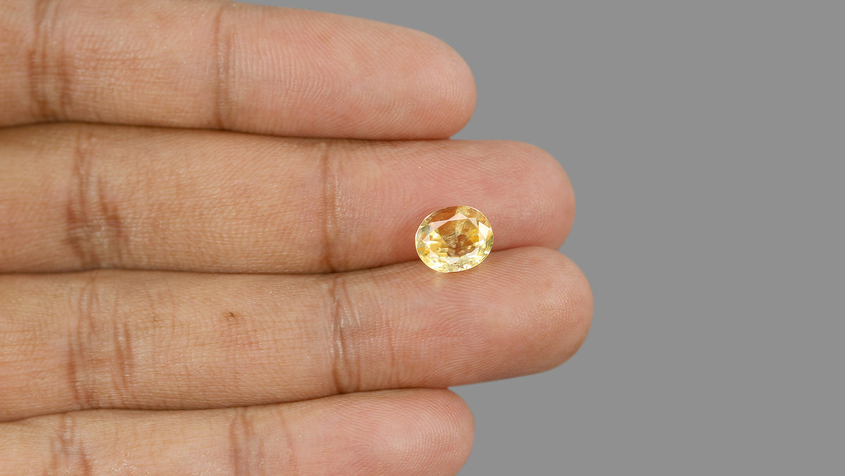Natural Yellow Sapphire (Pukhraj) 3.74 Carats / 4.11 Ratti