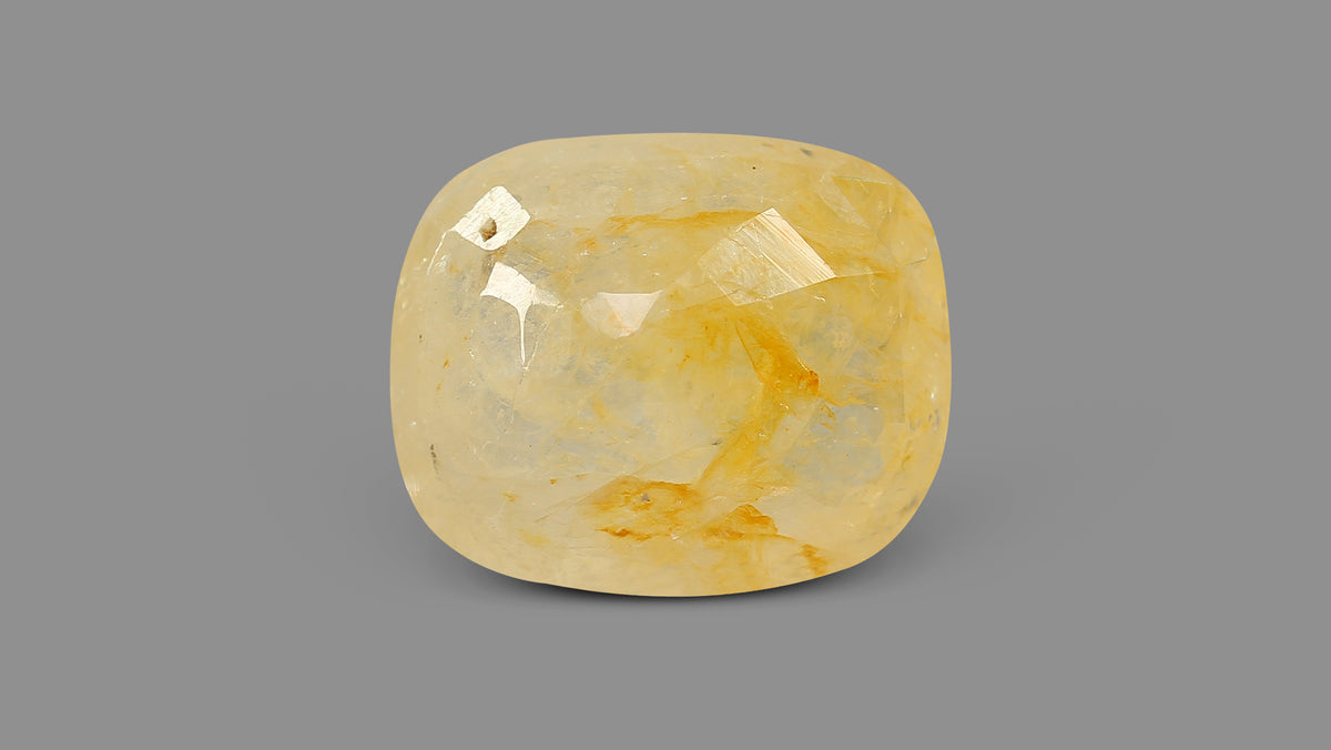 Natural Yellow Sapphire (Pukhraj) 12.48 Carats / 13.71 Ratti