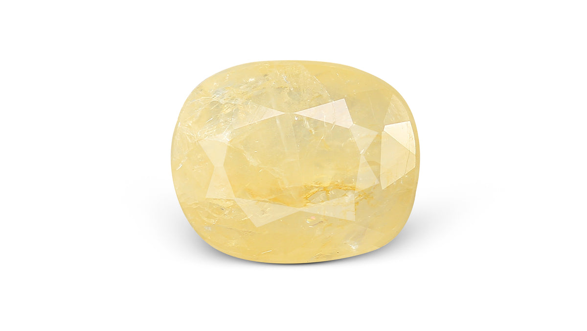 Natural Yellow Sapphire (Pukhraj) 7.63 Carats / 8.38 Ratti