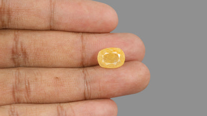 Natural Yellow Sapphire (Pukhraj) 6.62 Carats / 7.27 Ratti