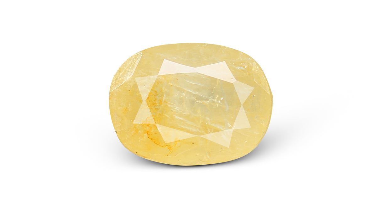 Natural Yellow Sapphire (Pukhraj) 4.40 Carats / 4.84 Ratti