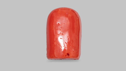 Ganesh Carving Red Coral 25.32 Carats / 27.82 Ratti