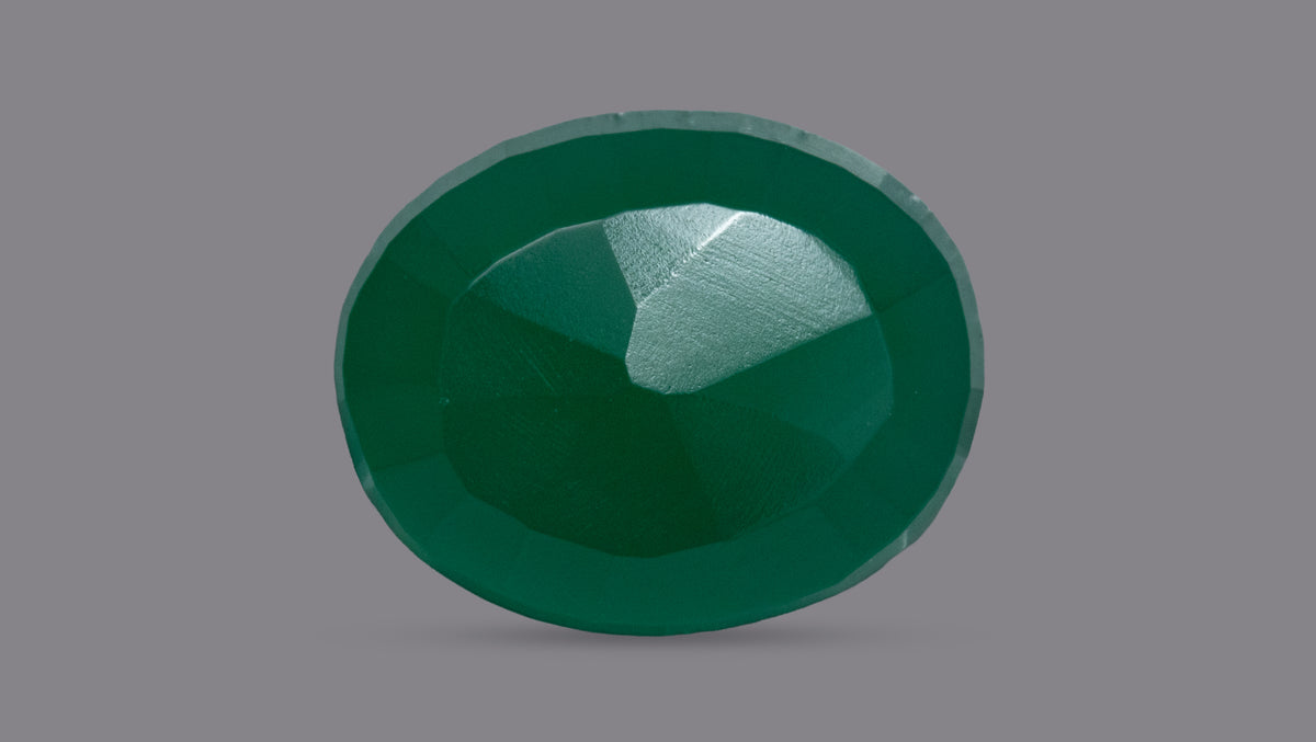 GREEN ONYX 8.64 CARATS / 9.49 Ratti