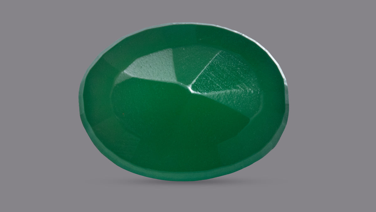 GREEN ONYX 9.03 CARATS / 9.92 Ratti